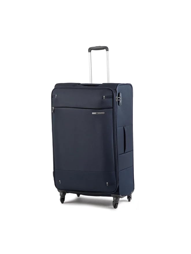 Samsonite Base Boost - Weichgepäck Koffer 78 cm Groß - Trolley Koffer mit 4 Rollen, TSA-Schloss, Leicht & Erweiterbar - 105 L - 3.1 kg - Blau (Navy Blue)