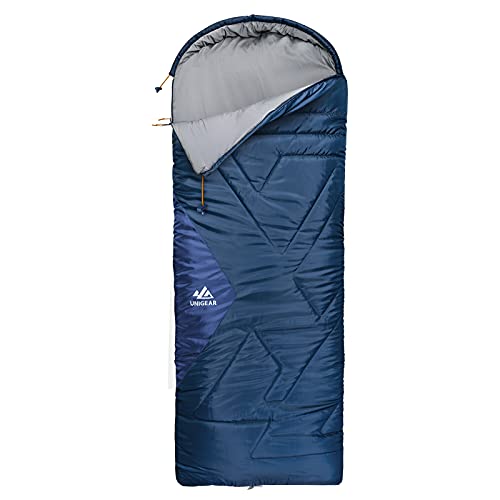 Unigear Camfy Bed 30°F Camping Schlafsack für Erwachsene & Kinder, Deckenschlafsack für 3 Jahreszeiten Outdoor Indoor Wandern Reisen leicht tragbar, Warm & Kompakt