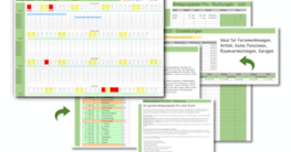 Belegungsplan in Excel: Die Verwaltung Ihrer Ferienwohnung oder Airbnb-Unterkunft erfordert Organisation und Übersicht.