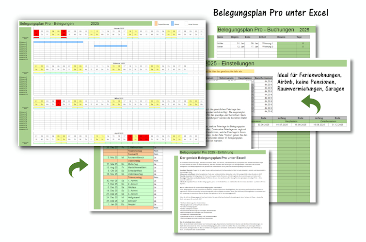 belegungsplan unter excel 